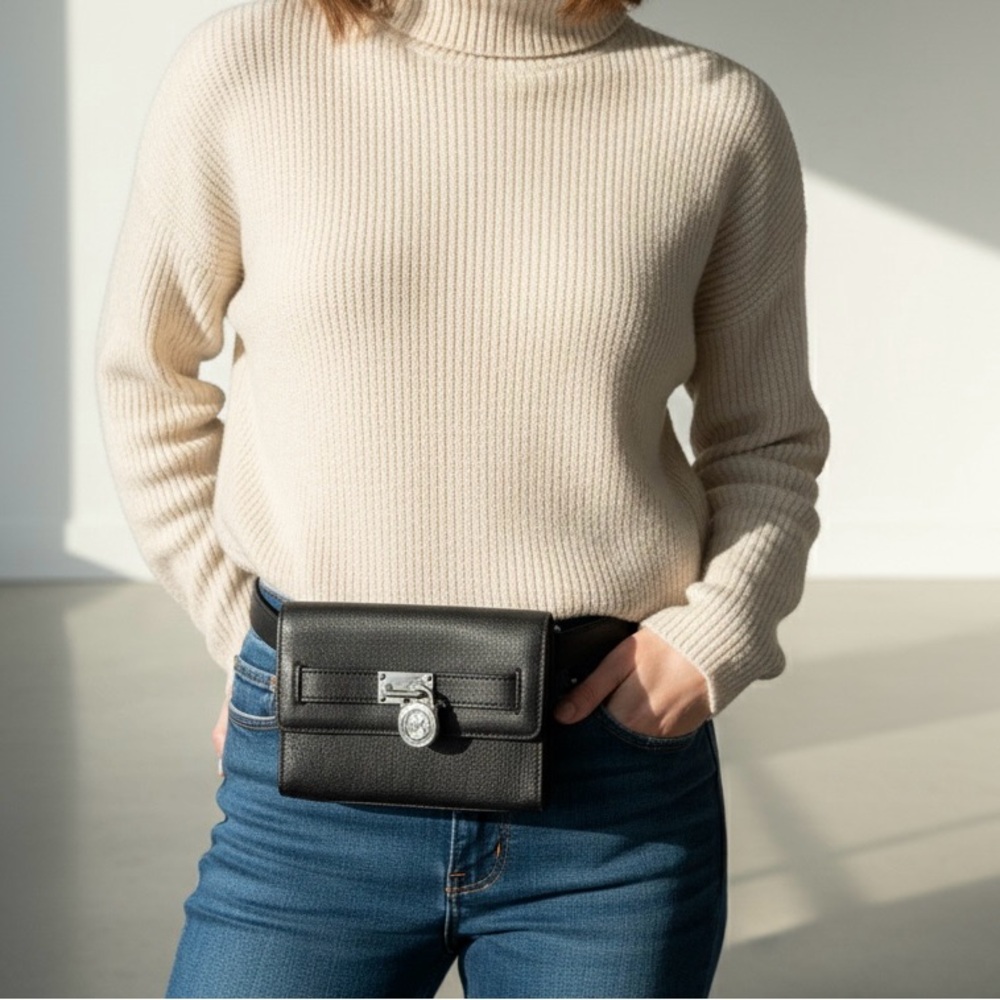 Michael Kors Black Belt Bag/ Fanny Pack